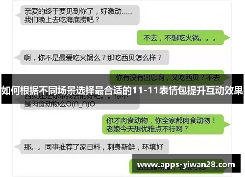 如何根据不同场景选择最合适的11-11表情包提升互动效果